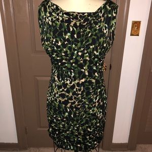 Cotton Spandex Stretch Camo Dress